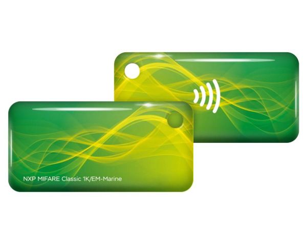 Брелок комбинированный EM-Marine + Mifare Plus X 2K, UID 4/7 byte