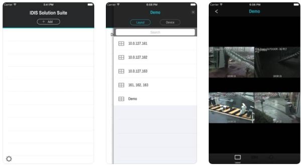 Клиентское приложение для мобильных устройств IDIS Solution Suite Mobile в составе Solution Suite