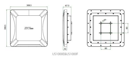Считыватель UHF дальнего действия ZKTeco US1000 со встроенным контроллером Считыватель UHF дальнего действия ZKTeco US1000 со встроенным контроллером