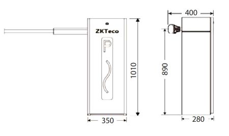 Тумба автоматического шлагбаума ZKTeco CMP200 (без стрелы)