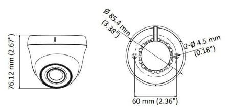 Купольная уличная 2Мп HD-TVI видеокамера HiWatch DS-T203(B) (3.6 мм) Купольная уличная 2Мп HD-TVI видеокамера HiWatch DS-T203(B) (3.6 мм)