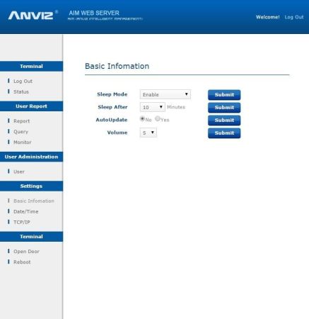 Биометрическая система учета рабочего времени Anviz C2 WEB Server