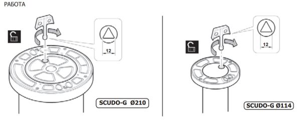 Подъемный механический боллард BFT SCUDO G 220/470 -4