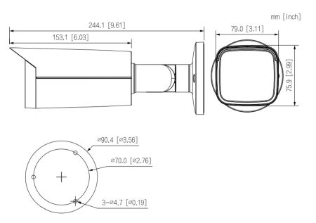 IP-видеокамера 2Мп Dahua DH-IPC-HFW1230T1P-ZS-S5 вариофокальная с ИК-подсветкой до 50м