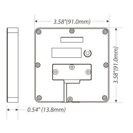 Биометрический считыватель ZKTeco KF1100 с распознаванием лиц Visible Light и карт EM marine