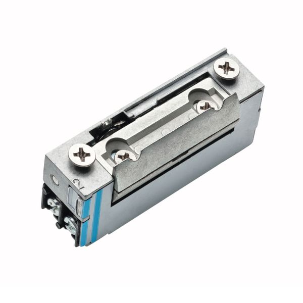 Электрозащелка компактного дизайна dormakaba Basic XS с радиусным язычком, 12В DC, НЗ