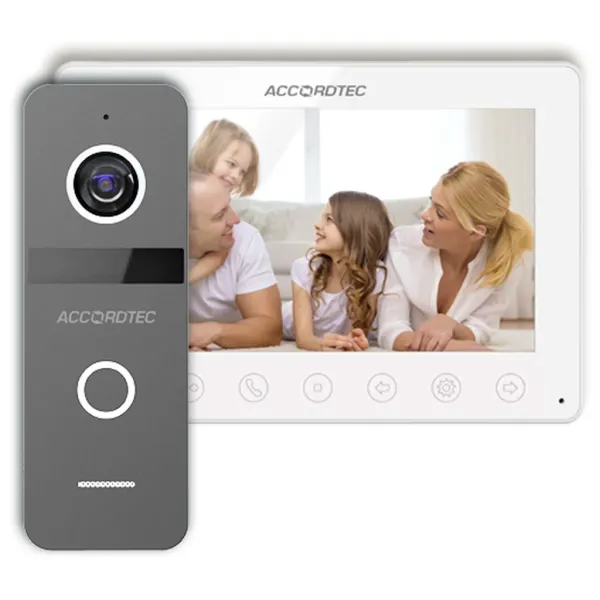 Комплект домофонии AccordTec AT-home7 WH-GR