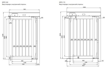Моторизованная полноростовая калитка Magnetic MPG 172 (MPG172CA140), нерж. сталь, отдельностоящая