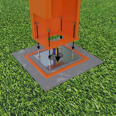 Опалубка для фундамента шлагбаума АртСистемы О-4000