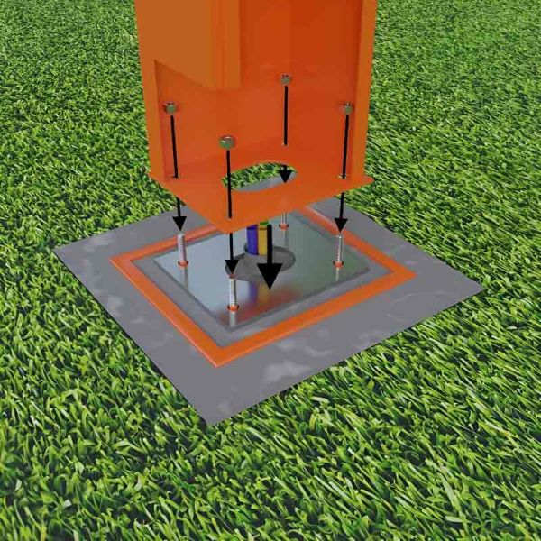Опалубка для фундамента шлагбаума АртСистемы О-4000