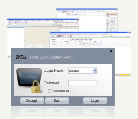 Бесплатное программное обеспечение ZKTeco Hotel Lock System для работы небольших гостиниц