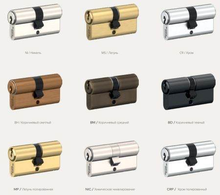 Специальный цвет для цилиндров dormakaba CRP, MP, BM, BH, BD