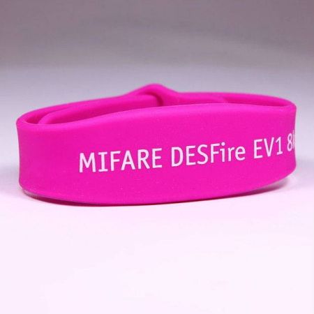 Силиконовый RFID-браслет Mifare Plus EV2 4K, UID 4/7 byte (жен./дет.)