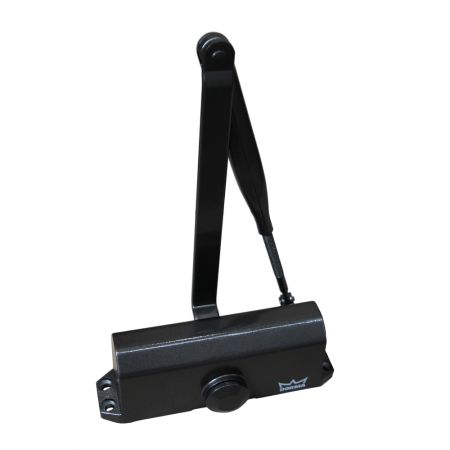 Доводчик дверной dormakaba TS77 EN3 c рычагом ФОП, серебро