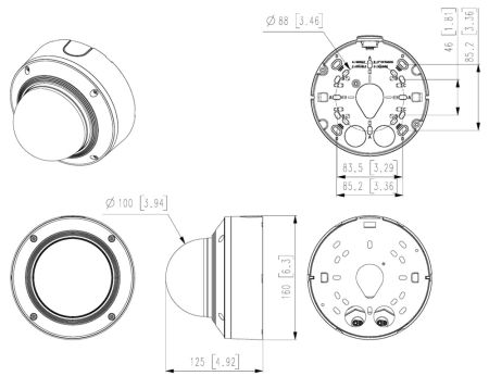 Сетевая IP-видеокамера 4K 8Мп Wisenet XND-9083RV (4.4-9.3 мм) с искусственным интеллектом