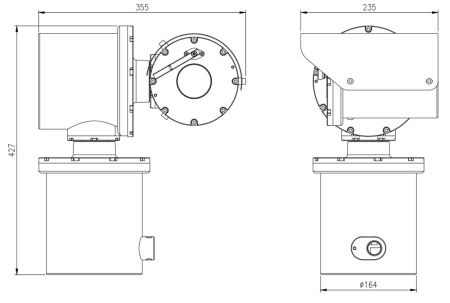 Взрывозащищенная сетевая IP-видеокамера 2Мп Wisenet TNU-6322E с 32х оптическим зумом