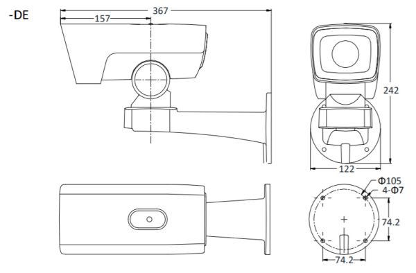 Уличная скоростная поворотная IP-камера PTZ 2Мп HiWatch PTZ-Y3220I-D (4.7-94 мм) c x20 оптическим зумом