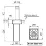 Электромеханический боллард BFT EASY RUS 220/500-6 с подсветкой