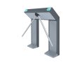 Турникет-дуопод моторизованный двухстоечный Rusgate T2-M-BF v.1 (с автоматическими планками Антипаника)