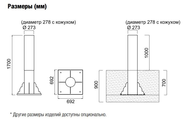 Блокиратор стационарный Came RBD 275S1000, SRF K4
