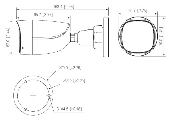 Уличная HD-CVI видеокамера 2Мп Dahua DH-HAC-HFW1200CLP-IL-A-0280B-S6