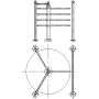 Ограждение для роторного турникета Ростов-Дон ОП-Р ХРОМ прямое