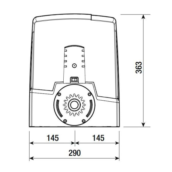 Привод 24 В Came BXV08AGS для откатных ворот до 800 кг