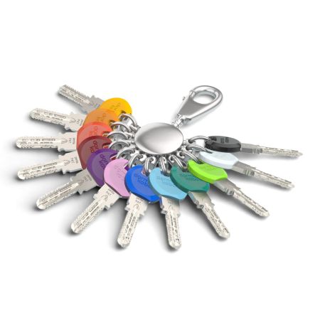 Евроцилиндр dormakaba penta, ключ-вертушка, никель, 5 ключей