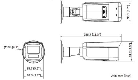 Уличная IP-камера ColorVu 8Мп Hikvision DS-2CD2T87G2H-LI (2.8 мм) с гибридной подсветкой до 60 м