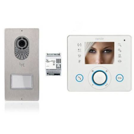 Комплект видеодомофона BPT LVKITOPL04 серия Opale, цвет - белый