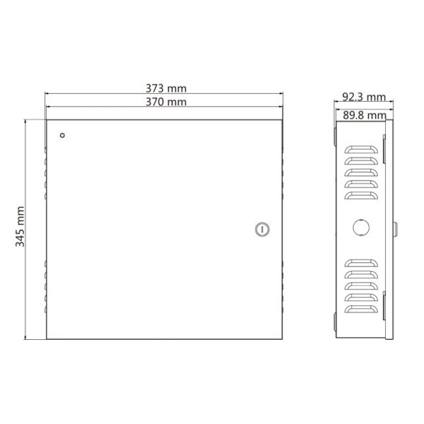 Блок питания HikVision DS-K7M-AW100 для 2 терминалов доступа и 2 замков