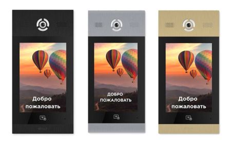 Многоабонентская вызывная панель 10" Bas-IP AA-14FB Black с распознаванием лиц