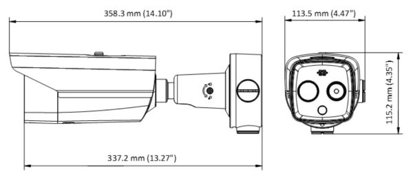 Двухспектральная тепловизионная IP-камера HiWatch IPT-B012-G2/S Двухспектральная тепловизионная IP-камера HiWatch IPT-B012-G2/S
