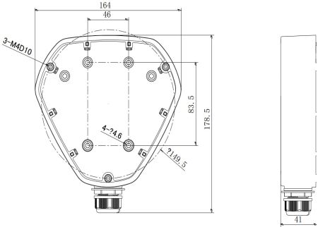Монтажная коробка HikVision DS-1280ZJ-DM26 для купольных камер