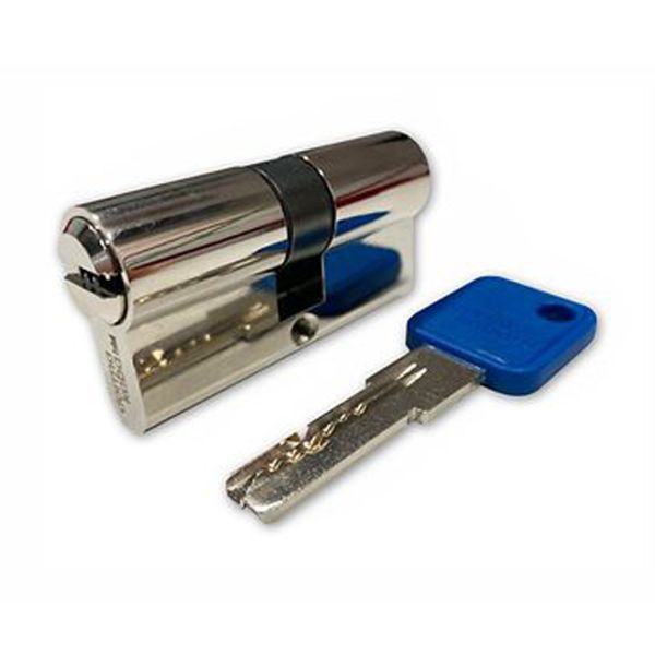 Евроцилиндр dormakaba CBR-1 PRO 60 (30x30), ключ-ключ, латунь, 5 ключей