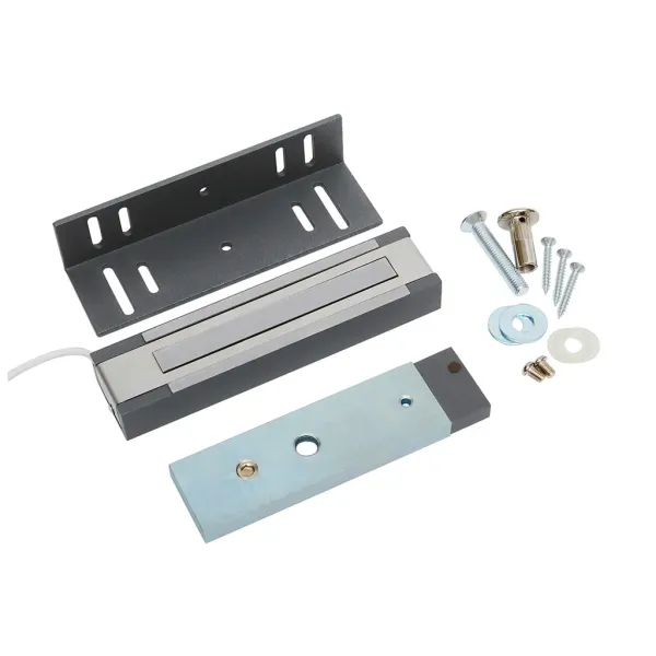 Электромагнитный замок AccordTec ML-200K-3 Premium Grey с уголком