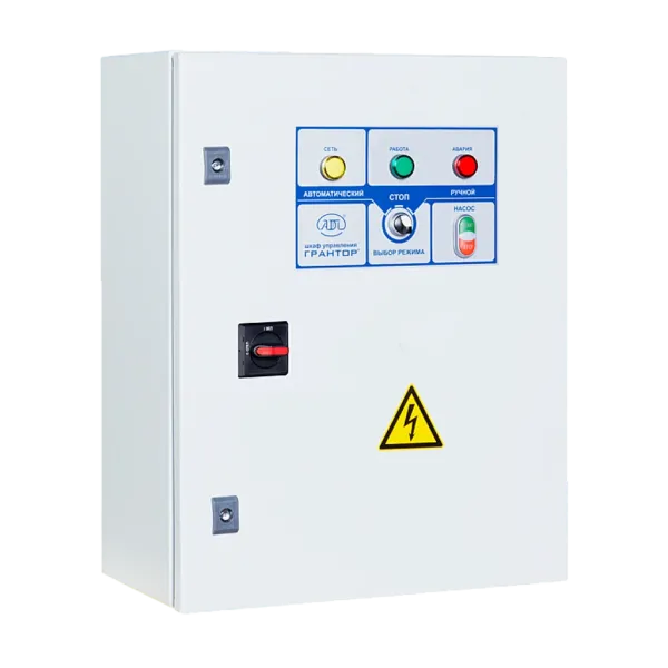 Шкаф управления Грантор АЭП40-001-54П-11А с релейным регулированием, 3х380, 1 насос, плавный пуск, 1 ввод питания