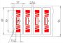 Метка Labels 87x27 UHF, UCODE8, прозрачная (70x13,7)