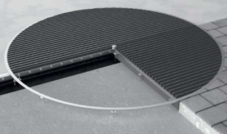 Напольное фундаментное кольцо dormakaba из нержавеющей стали