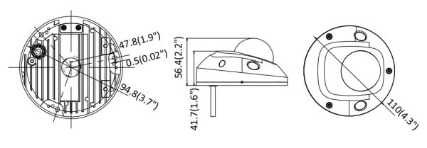 Миникупольная IP-видеокамера 2Мп HikVision DS-2CD2523G0-IS (4 мм), черная