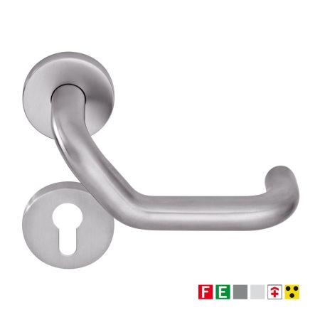 Комплект нажимных ручек dormakaba OGRO Premium 8100 для сплошных дверей