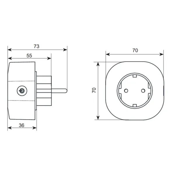 Розетка радиоканальная СН-Розетка