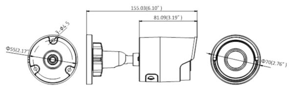 Уличная IP-видеокамера 8Мп HikVision DS-2CD2085FWD-I (6 мм)