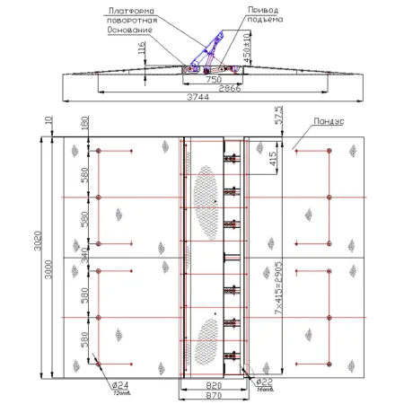 Дорожный блокиратор Silar ПЗП 3000 ГН гидравлический, накладной