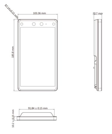 Биометрический терминал доступа HikVision DS-K1T672MW по распознаванию лиц