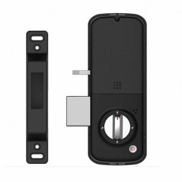 Электронный биометрический замок Kaadas R6-5 Black, накладной, без ручки