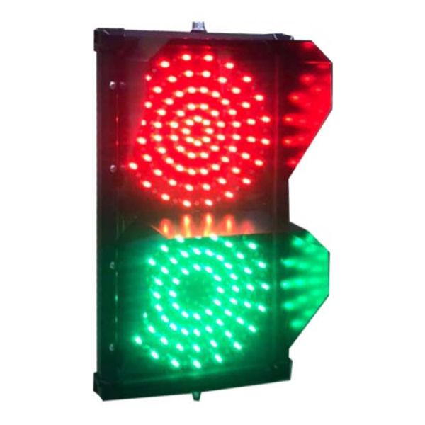 Светофор светодиодный двухсекционный Инфопаркинг ИС-3/12/К, 200 мм, с козырьками