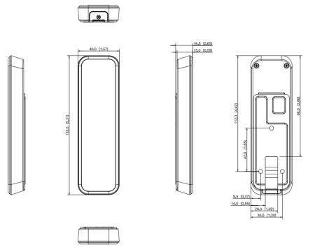 Считыватель Dahua DHI-ASR2200A-D карт EM-Marin, IP66