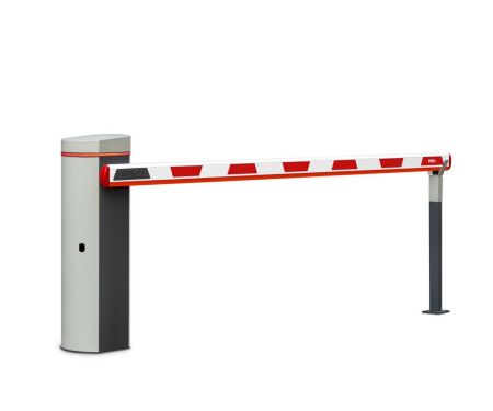 Шлагбаум автоматический PERCo GS04.1 с прямоугольной стрелой 4.3 м и встроенной системой обогрева