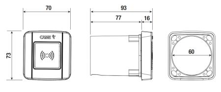 Считыватель встраиваемый Came SELR2BDG Em-Marine, к шине CXN, протокол Manchester (806SL-0310)